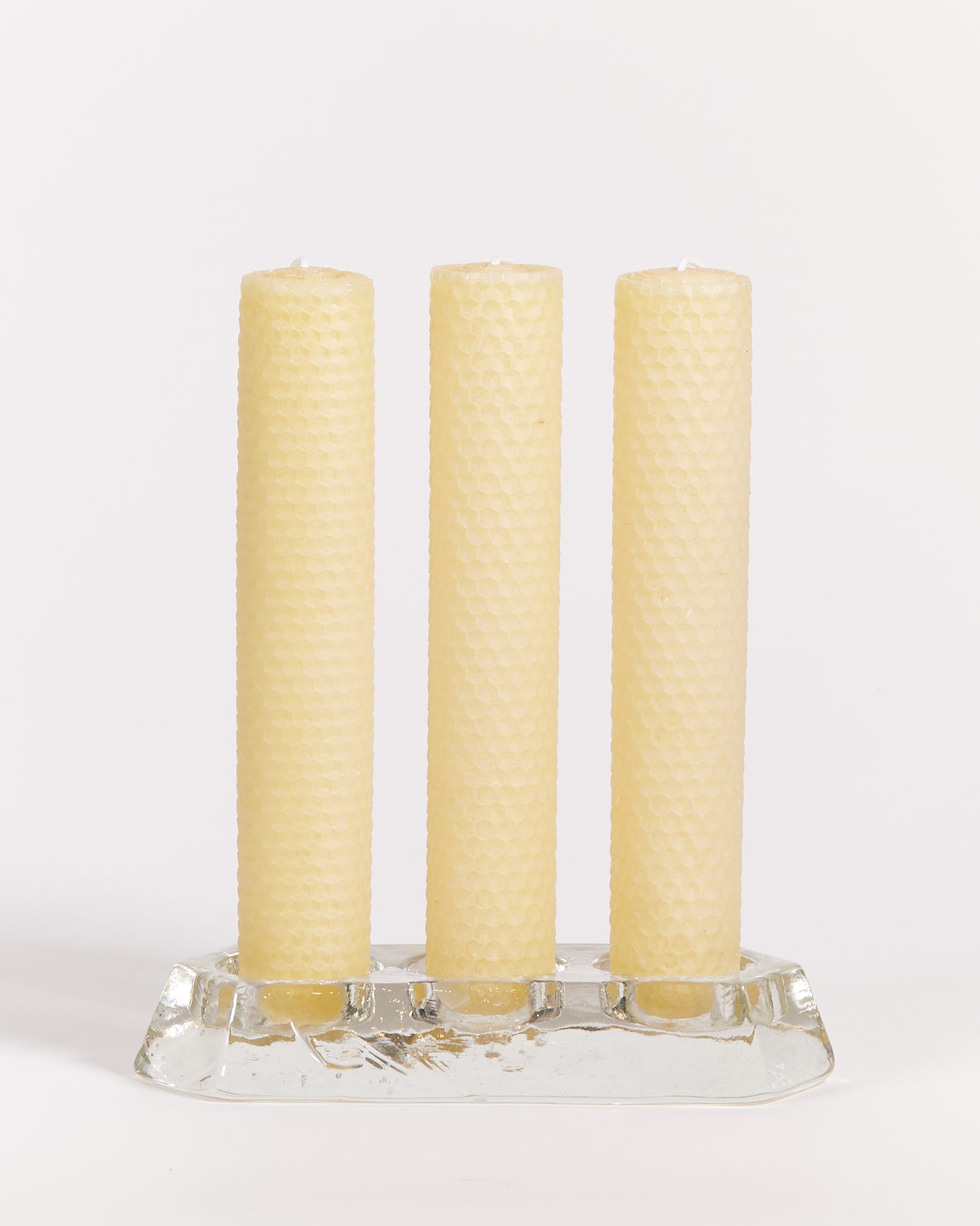 GLASS PILLAR CANDLE HOLDER