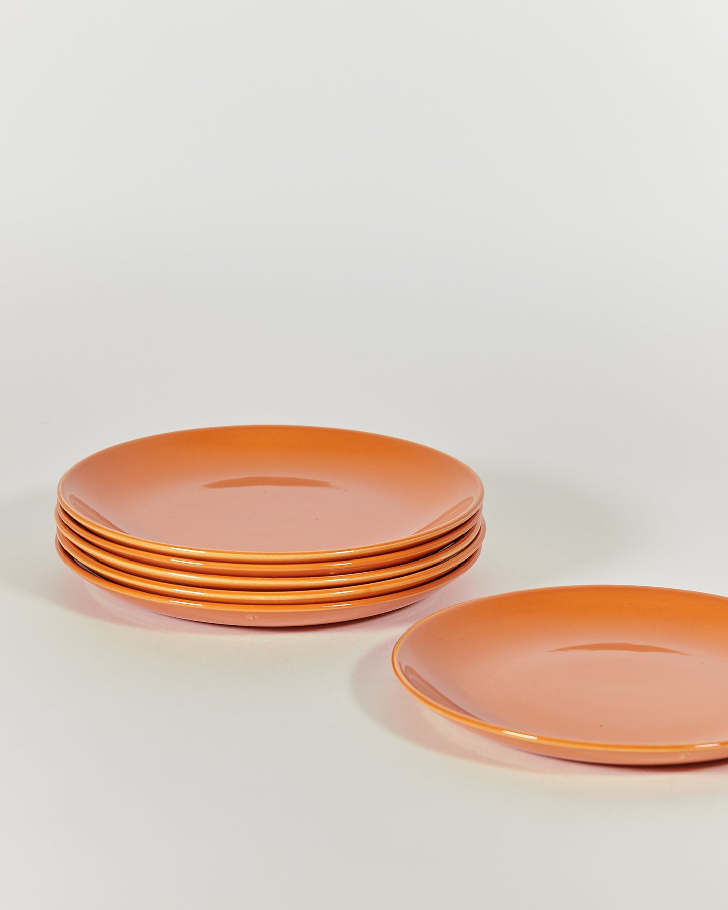 BURNT ORANGE SIDE PLATE SET