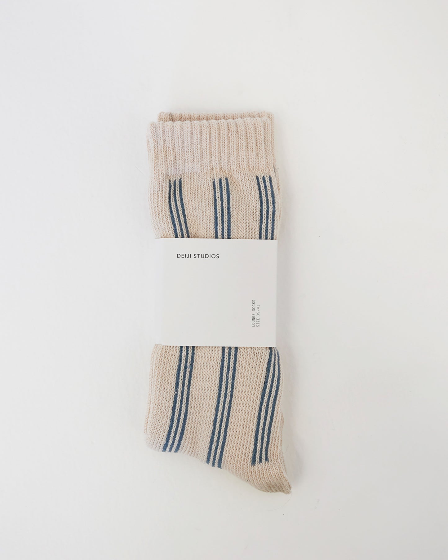 DEIJI STUDIOS WOVEN SOCK IN RIVER STRIPE