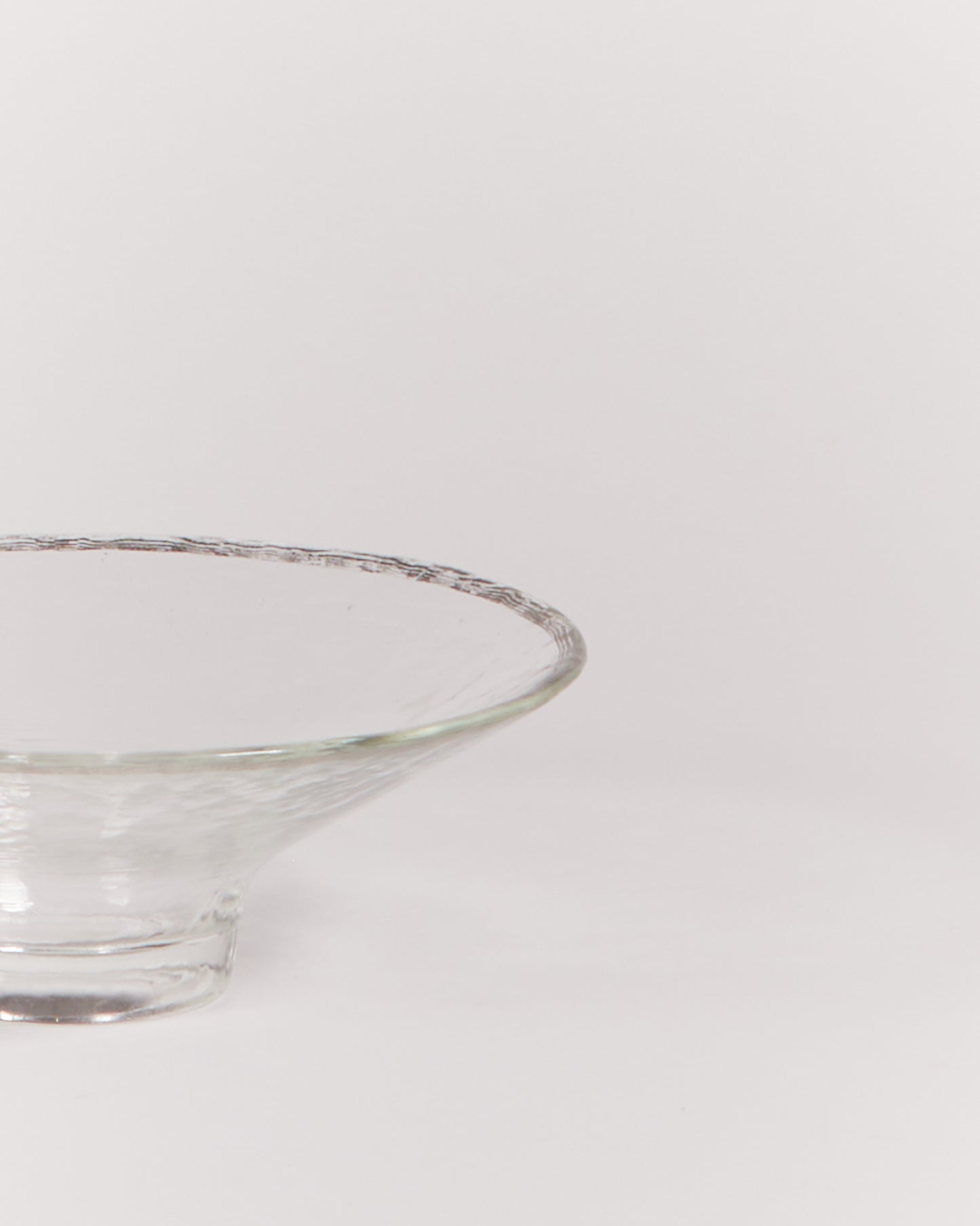 DIMPLED GLASS BOWL