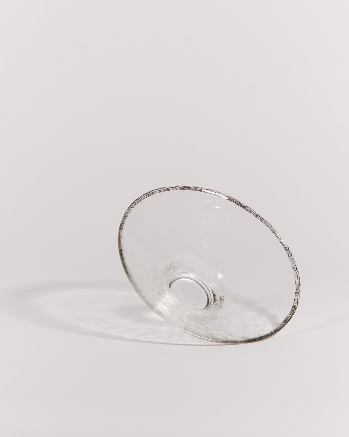 DIMPLED GLASS BOWL