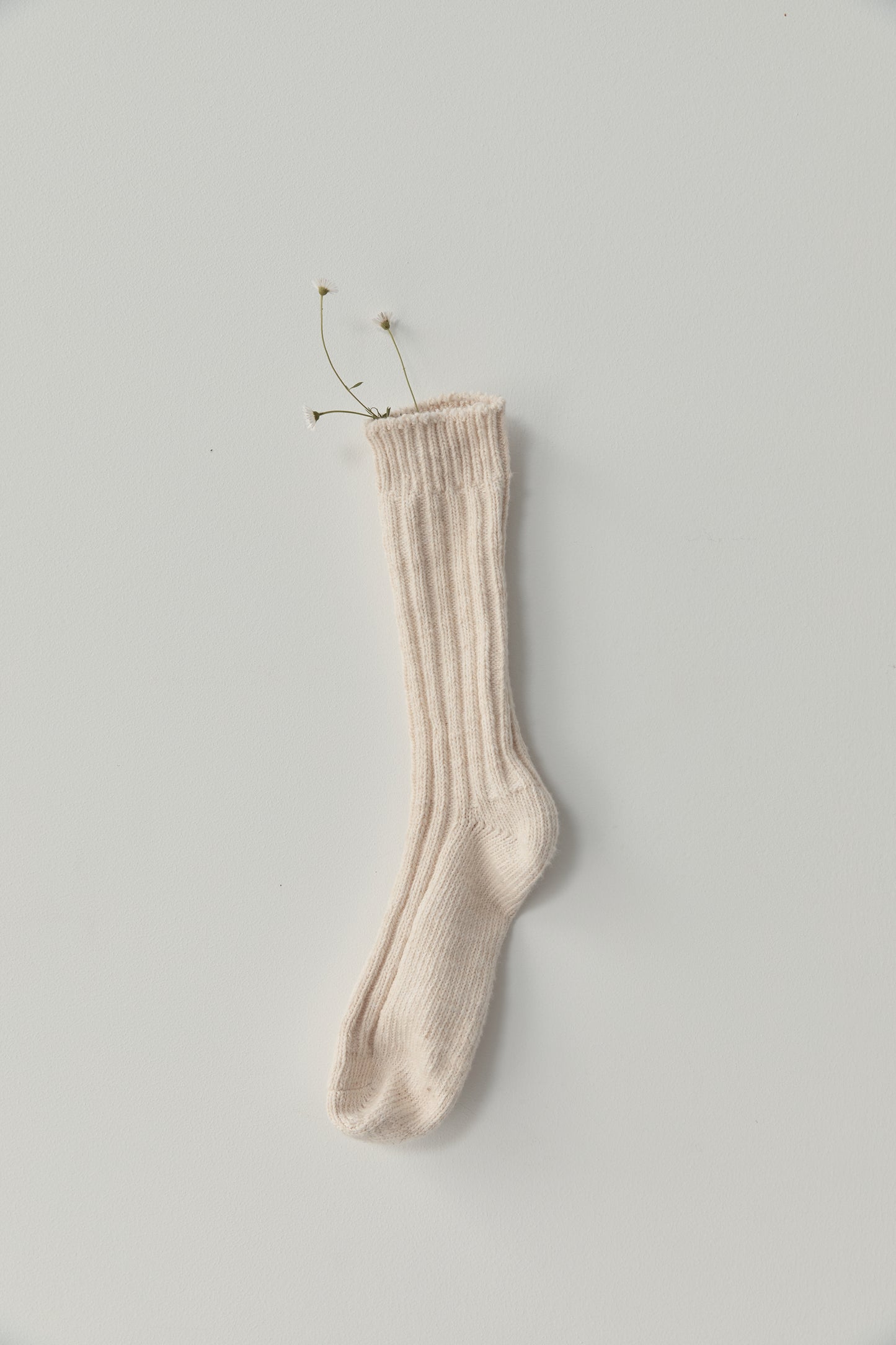 DEIJI STUDIOS WOVEN SOCK IN CREAM